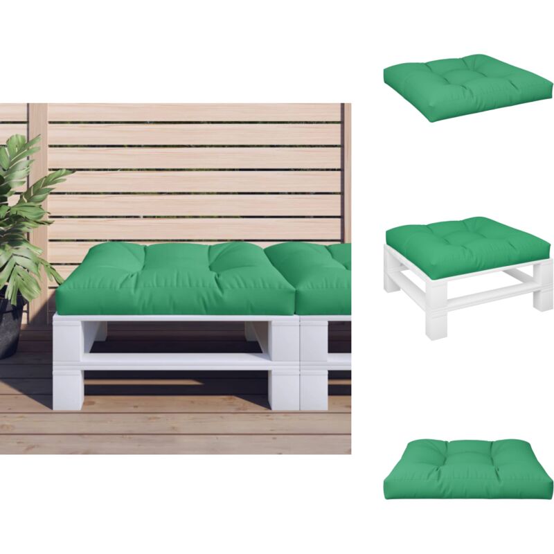 Palettenkissen Grün 80x80x12 cm Stoff - Palettenkissen - Palettenmöbel Kissen - Palettensofa Kissen - Kissen