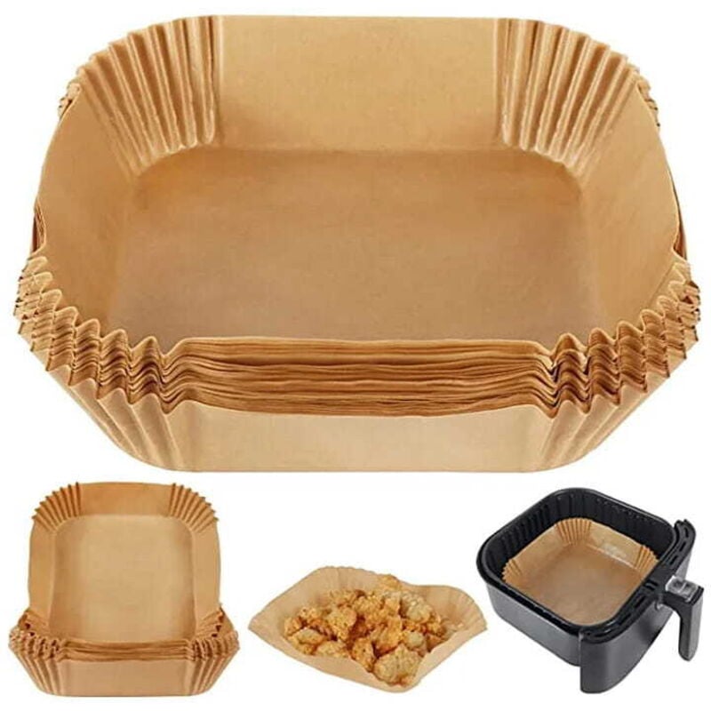 Papiereinlagen für Fritteuse, quadratisch, 20 cm, 100 Stück, KLAUSBERG KB-7782