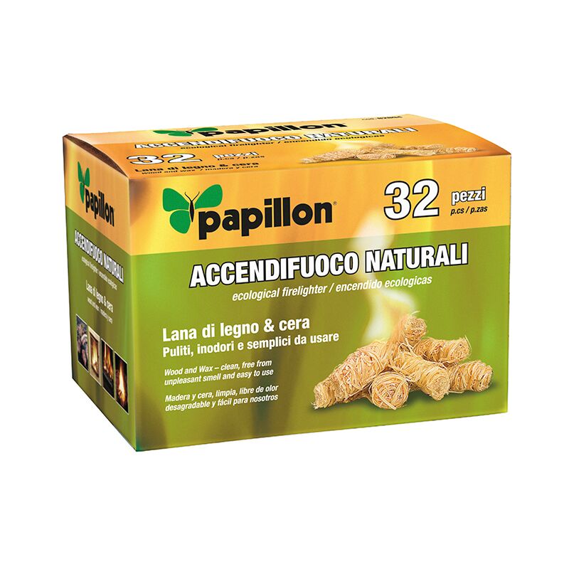 Holzwolle und wachs feuerzeug 32pcs - c020302024 - Papillon