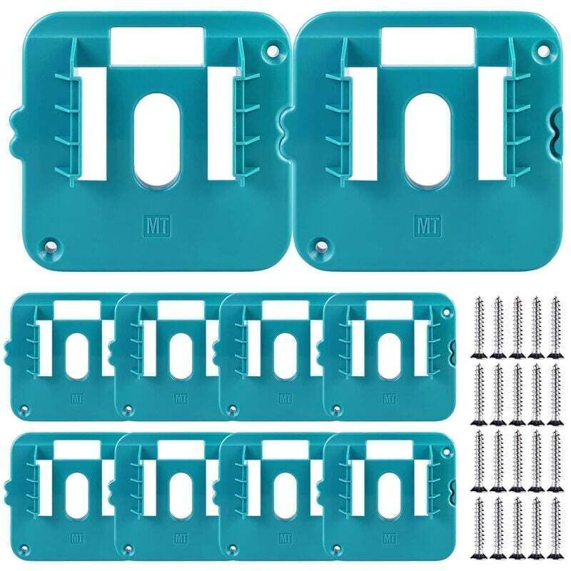 10er-Pack Akkuhalter für Makita 14,4-18V Akkus, Makita Akkuhalter, Maschinenhalter/Werkzeughalter für BL1860 BL1850 BL1840 BL1830 (mit 20 Schrauben,