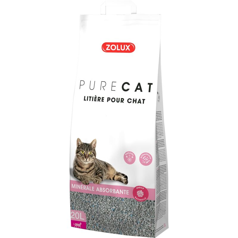 Duftendes, absorbierendes Katzenstreu Purecat 20L Zolux