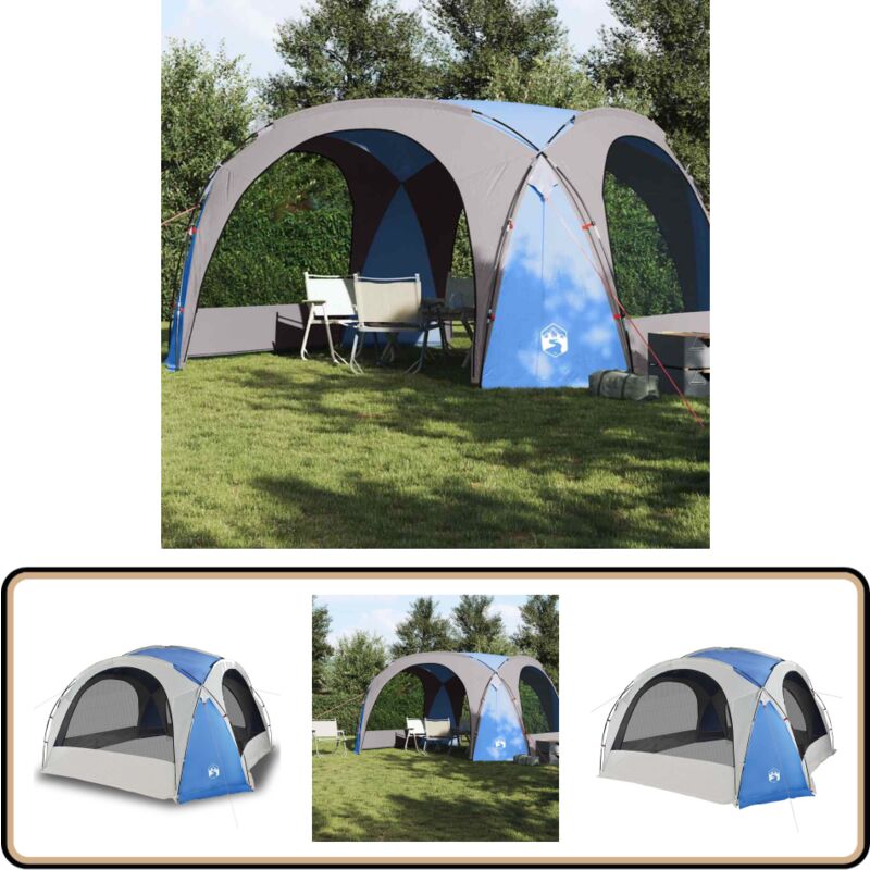 Partyzelt Blau Wasserdicht - Campingzelt - Gartenfestzelt - Partyzelt - Sonnensegel - Wasserfeste Zelte