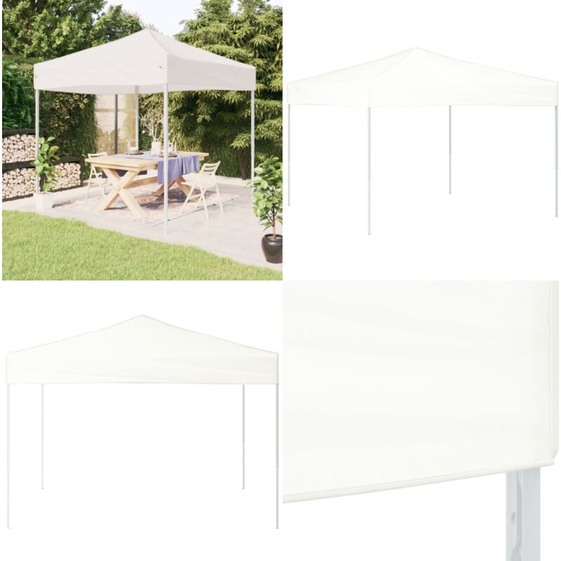 Partyzelt Faltbar Weiß 3x3 m - Outdoor-Zelt - Partyzelt - Gartenzelt - Sonnenschutz - Pavillon - Home & Living