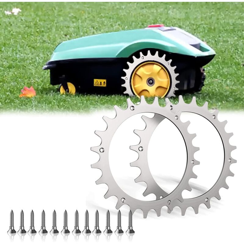 Mumu - Passend für Bosch Indego xs 300, S500, S+500, Mähroboter, 170 mm Haftradstollen.
