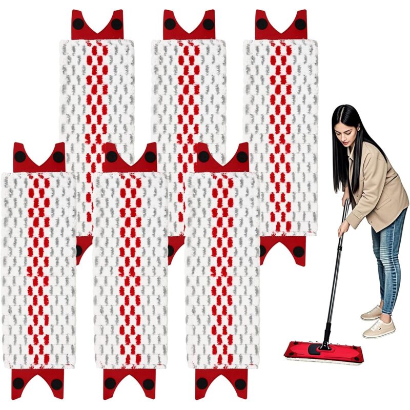 Passend für Vileda UltraMax Wischmopp-Ersatzbezüge, für Vileda Mikrofaser-Wischmopp-Set, kompatibel mit Vileda Ultramax, ideal zum Entfernen von