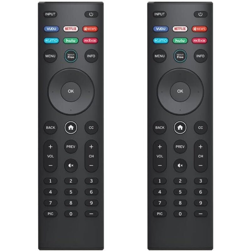 Passende Ersatzfernbedienung im 2er-Pack für Vizio Smart TV, kompatibel mit allen Vizio D-Serie M-Serie V-Serie P-Serie SmartCast HD 4K