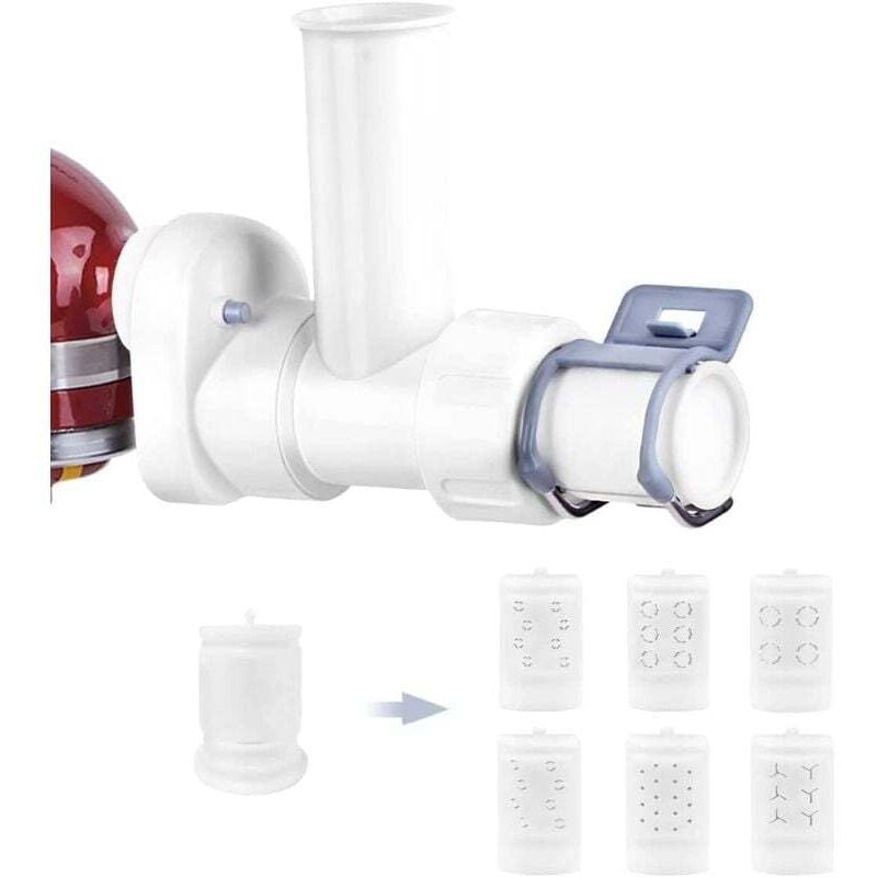 Pasta-Aufsatz für KitchenAid Mixer mit 6 verschiedenen Pasta-Ausgabeformen, langlebiger Aufsatz für KitchenAid Mixer