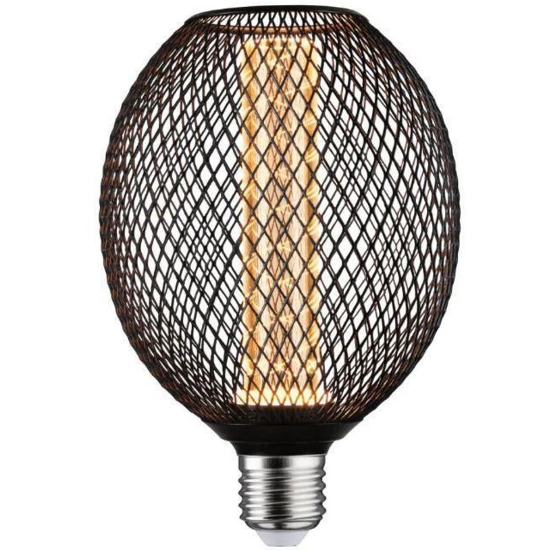 Paulmann - led Leuchtmittel Metallic Glow Globe Spiral E27 4,2W schwarz Leuchtmittel