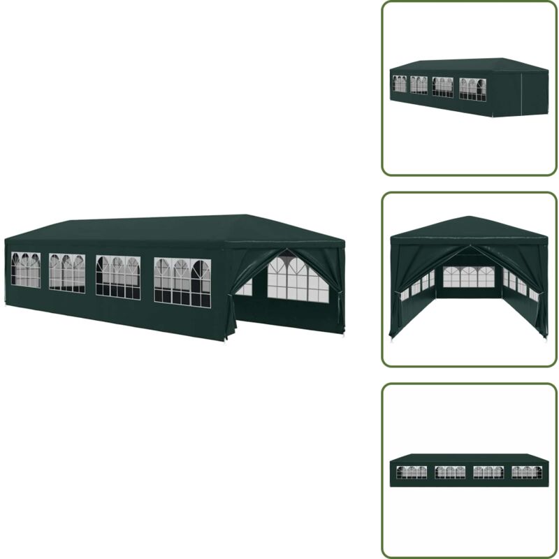 Partyzelt 3x12 m Grün - Gartenzelt - Partyzelt - Pavillon - Outdoor Zelt - Feierzelt