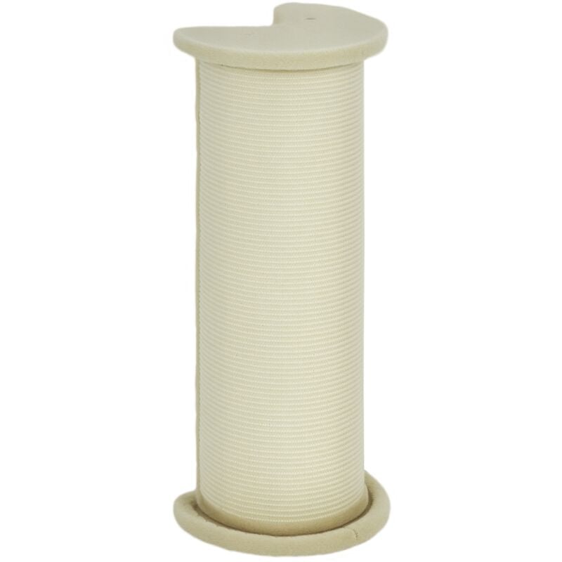 Kratzbaum 85 cm Hoch Kratzsäule Kratzstamm mit Sisalseil, Kippschutz Katzenkratzbaum Katzenbaum für mittelgroße Katzen, Cremeweiß - Pawhut