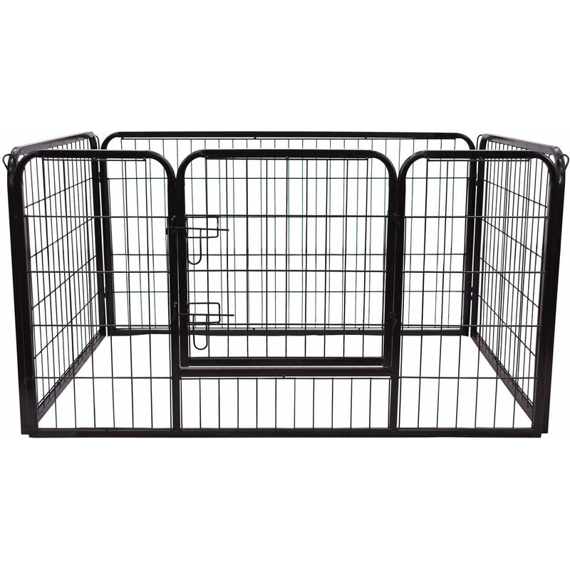 Pawhut - Welpenauslauf Welpenfreigehege Freigehege Laufstall Laufgitter Welpenzaun 70 x 80 cm