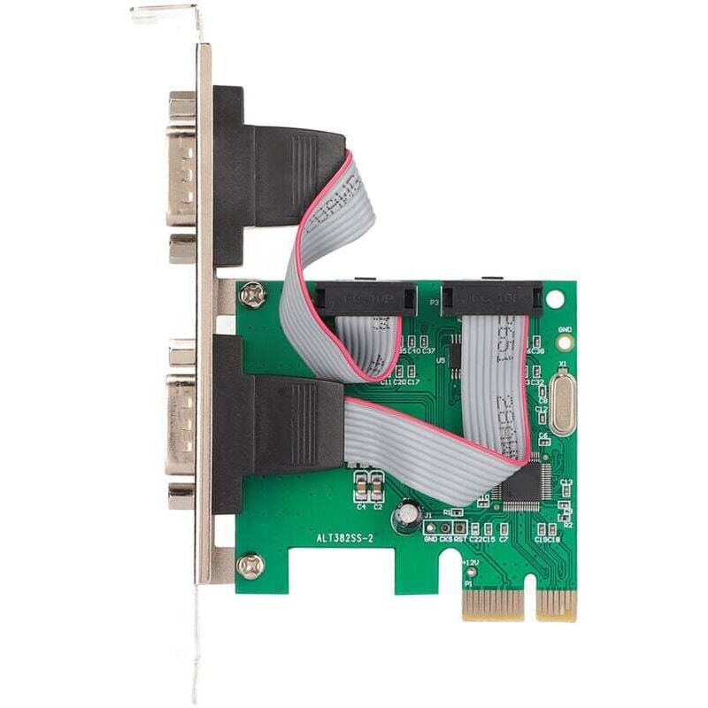 PCIE-Karte, PCIe RS232-Port-Erweiterungskarte, PCI-E-Seriell-Karte, Desktop-Computer-COM-Port-Schnittstelle, PCIE-zu-RS232-Dual-Seriell-Port, für