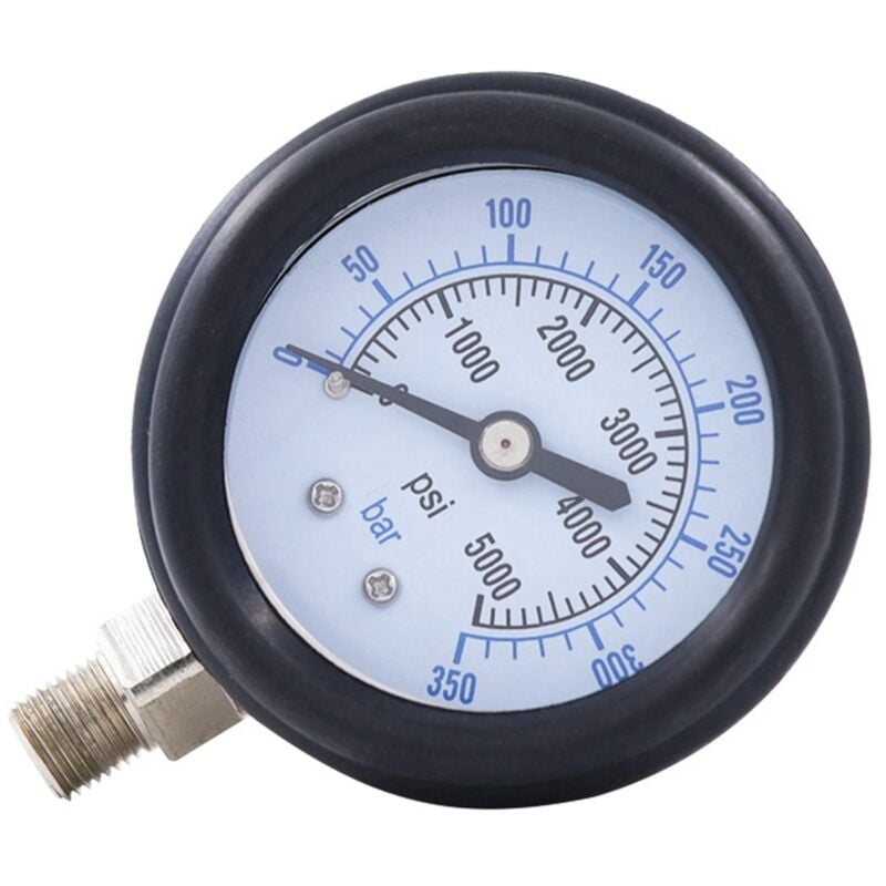 Tlily - pcp Skuba Tauchen Luft Vertikal Manometer für FüLlstation Doppelbereich 350Bar Hochdruckmanometer 1/8Npt