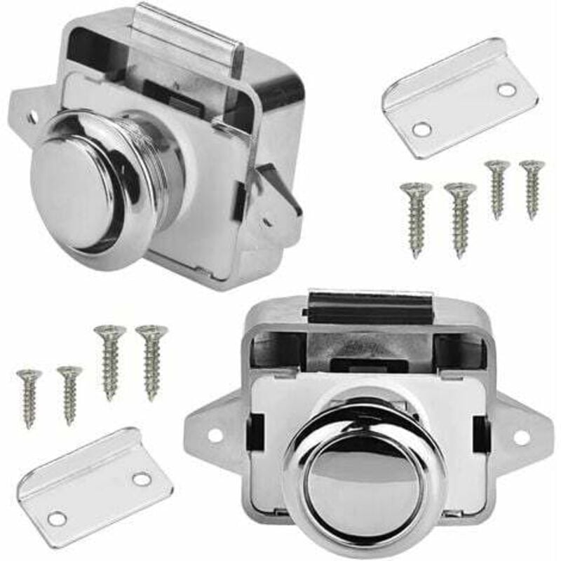Pcs Push Lock RV Möbel Schloss Metall Push Lock Taste Lock Schubladen Push Lock Möbel Schloss Möbel Schloss
