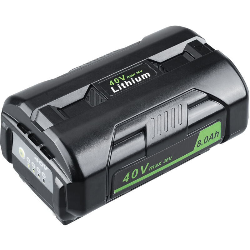 PDstation 40V 8.0Ah Akku für Ryobi 40V Akku, Hochkapazitäts 40-Volt Lithium Akku für RYOBI OP4040 OP40201OP4026 OP4030 OP4050 OP4050A OP4060 OP40601
