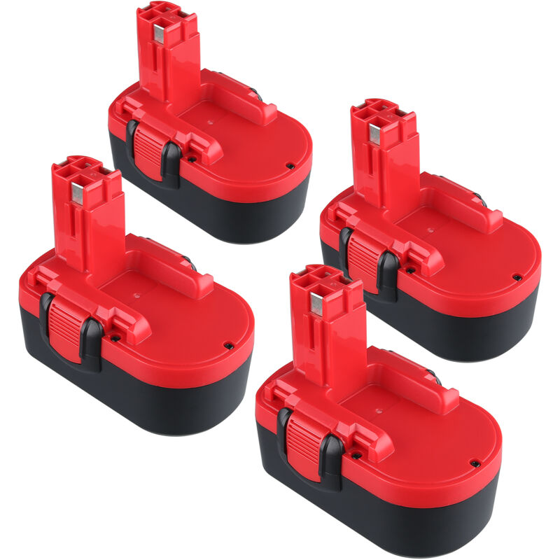 Pdstation - 4x4.8Ah BAT181 Akkus kompatibel mit Bosch psb 18 ve 2, psr 18 VE-2 Elektrowerkzeug Ersatz für Bosch 2607335536 BAT181 BAT025 BAT026