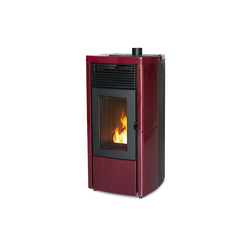 Pelletofen MCZ STAR AIR Maestro 8 kW verschiedene Farben Pellet Ofen Kaminofen Bordeauxrot
