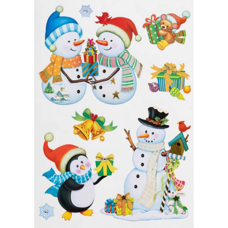 Personalisierte Glitzerfensterdekoration 50 x 32 cm - Geschenke