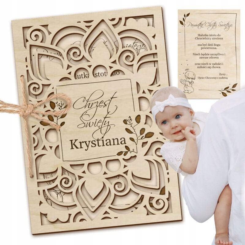 PERSONALISIERTE Karte zur Heiligen Taufe für ein Mädchen, einen Jungen, ein Geschenk