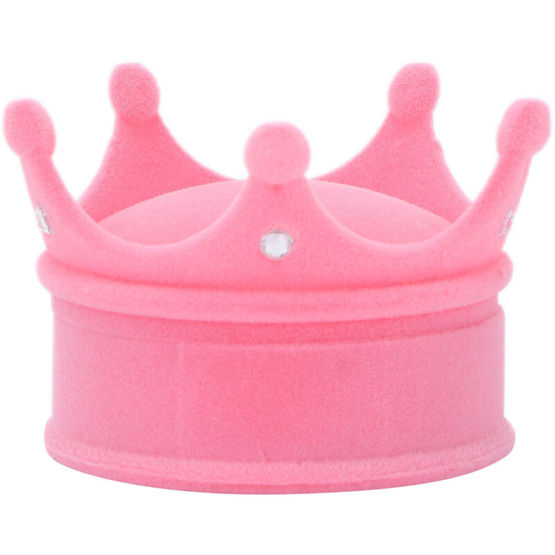 Personalisierte Schmuckschatulle im schlichten Retro-Design für Halsketten und Ohrringe – Rosa