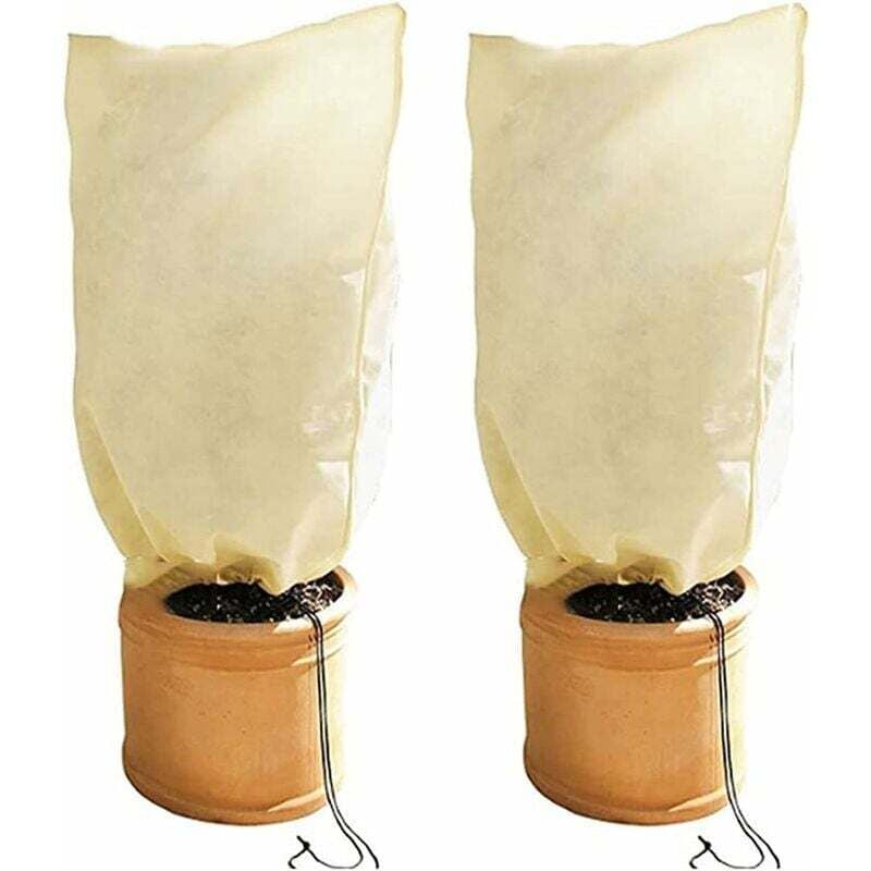 Pflanzen-Winterabdeckung, 2 Stück Pflanzen-Winterabdeckung, Pflanzenabdeckung als Frostschutz, zum Schutz empfindlicher Topfpflanzen vor Frost, Wind