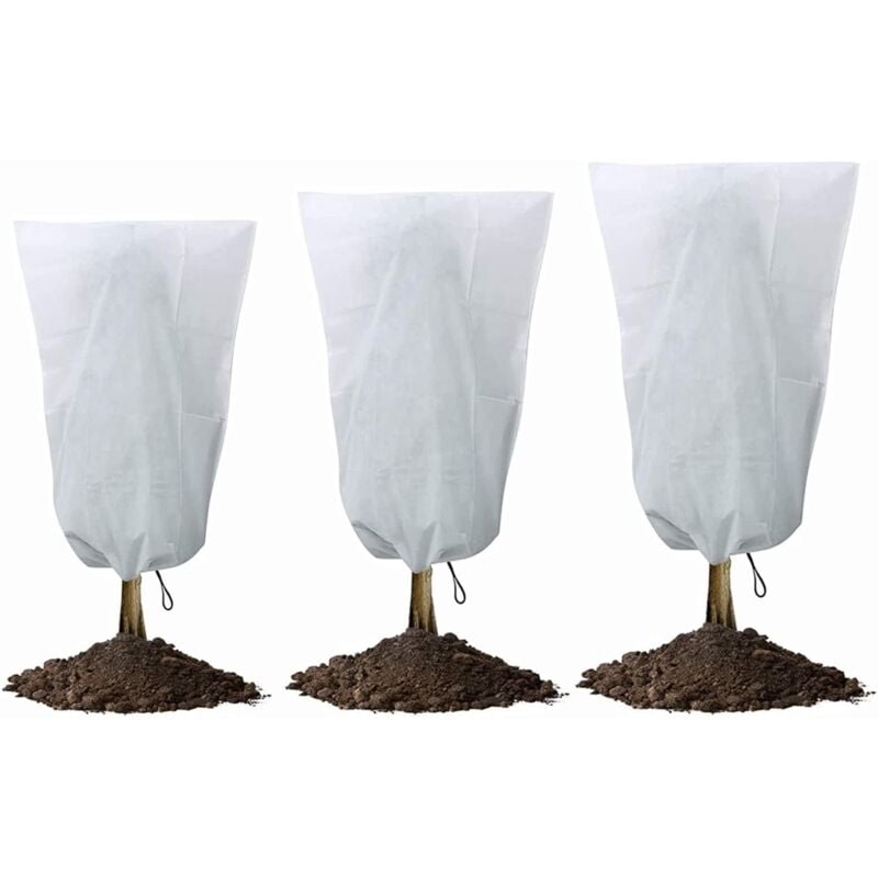 Pflanzen-Winterabdeckung, 3 Stück Winterschutzbeutel für Pflanzen, Pflanzenabdeckung für Frostschutz, wiederverwendbar, für Frostschutzmittel,