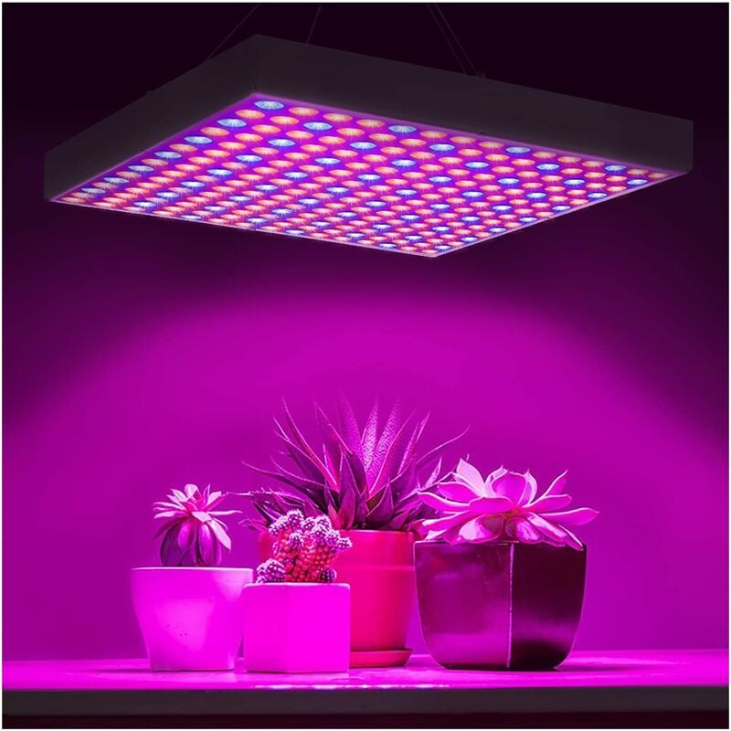 Pflanzenlicht 45W LED Pflanzenlampe Pflanzen Wachstumslampe Vollspektrum Led Grow Light Pflanze Wachsen Licht Hängeleuchte 225 LEDs Rot & Blau für