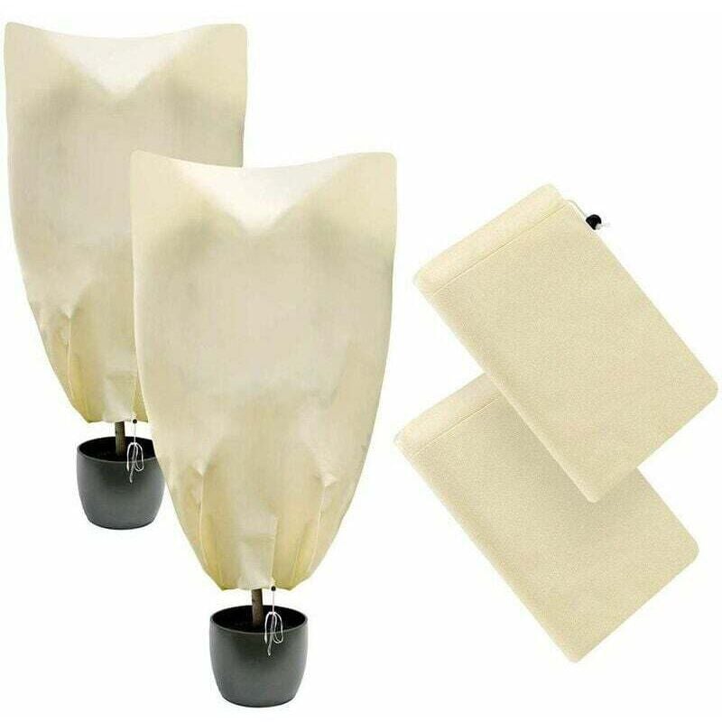 Pflanzenschutzhülle, Winter-Pflanzenschutzhülle, Pflanzen-Winterabdeckung, Winterschutz für Pflanzen, 2er-Pack, 10080 cm & 8060 cm