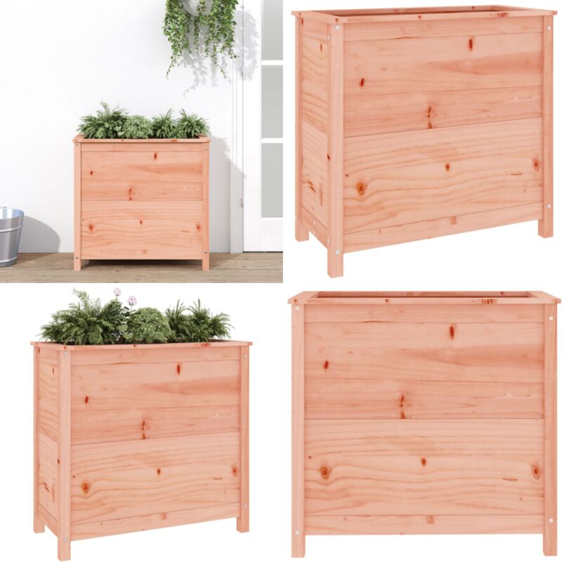 Pflanzkübel 82,5x40x78 cm Massivholz Douglasie - Holzpflanze - Gartendekoration - Blumenerde - Kübeln - Planters - Home & Living