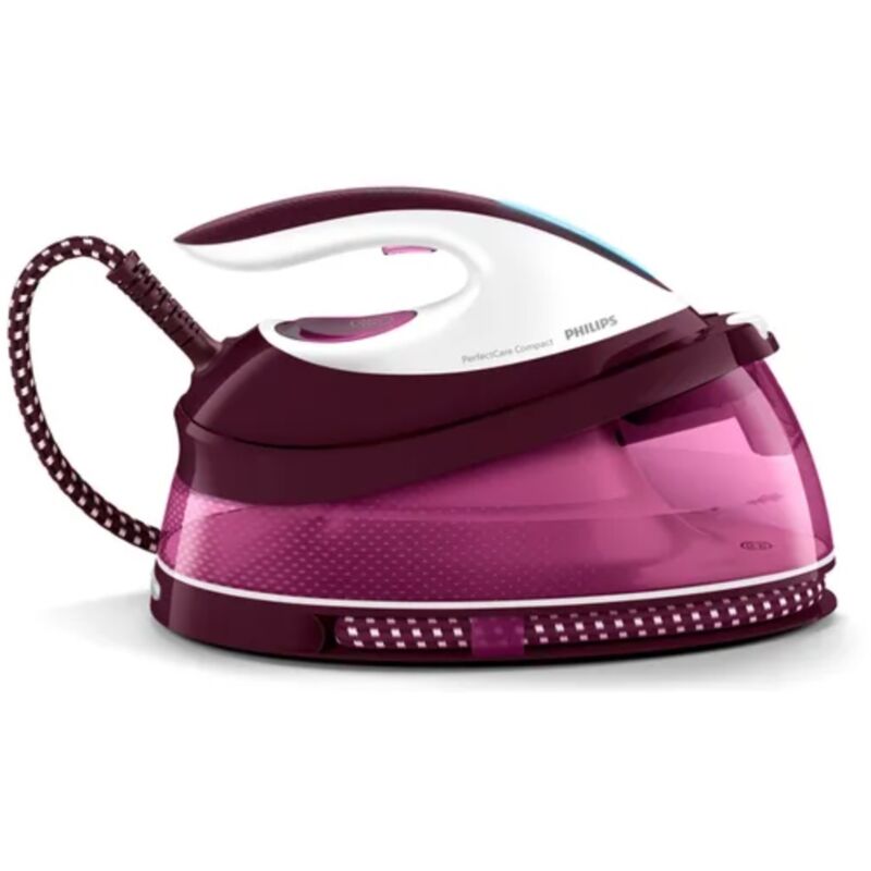 Philips GC7842/40 Dampfbügelstation 1,5 l SteamGlide Plus-Sohle Violett, Weiß