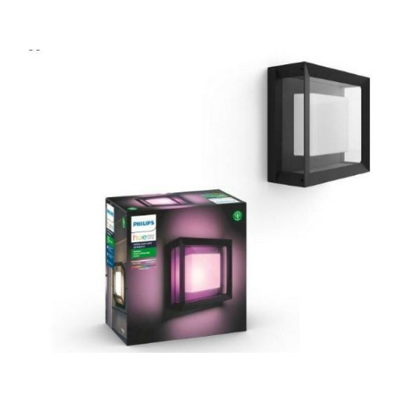 Ledkia - Philips Hue Econic quadratisch led Wandleuchte schwarz