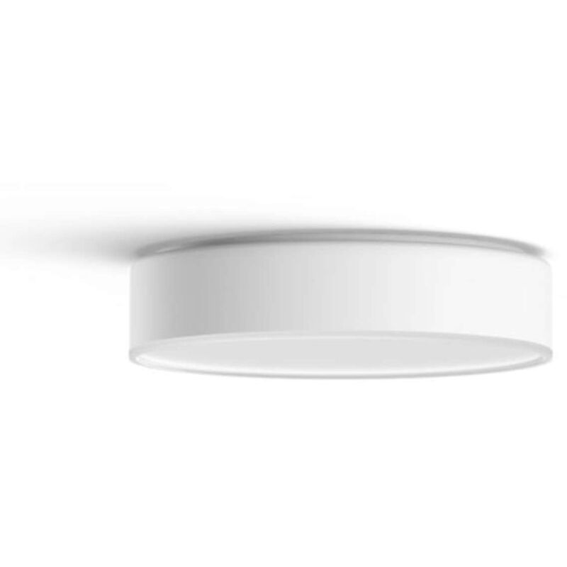 Philips Hue - Smarte Beleuchtung - Smarte LED-Deckenleuchte, Durchmesser 26 cm, 9,6 w, dimmbar, mit Controller, weißes Licht, weiß 915005996401