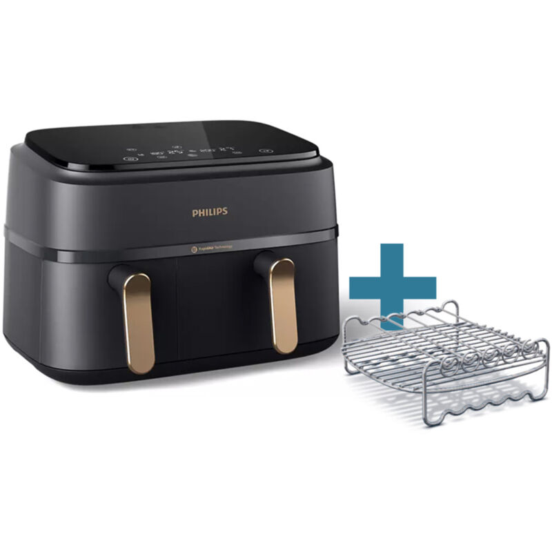 Philips NA352/04 Heißluft-Fritteuse dunkelgrau/kupfer