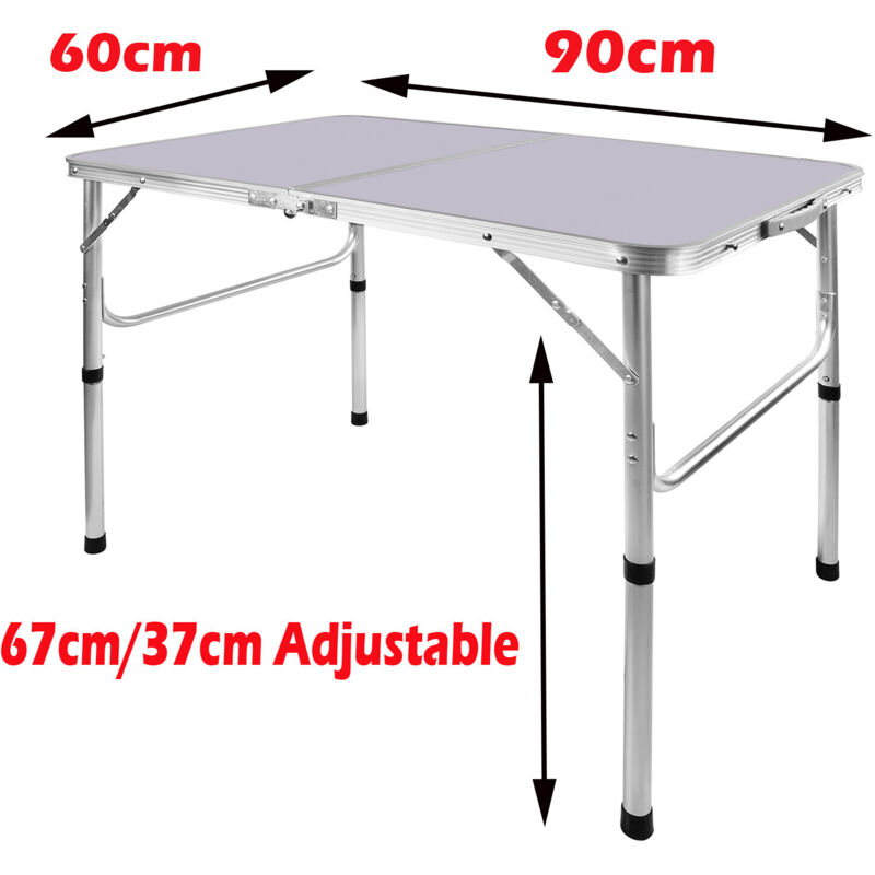 Picknick-Tisch Falten Camping Tisch Outdoor Garten FoldUp Esstisch Einstellbar