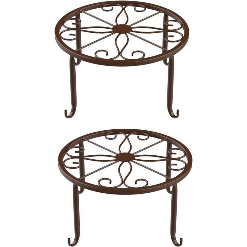 ZVD - Pieces Metal Flower Pot Stand, Flower Stand Plant Stand, Metal Plant Tripod, Suitable for Offices and Balconies, Can be Used to Place Flower