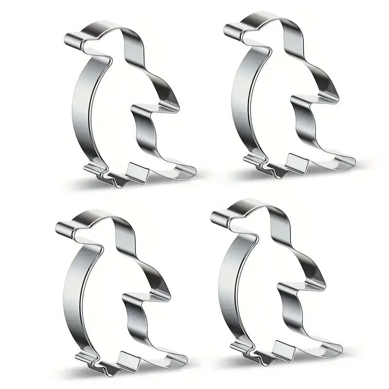 Pinguin-Keksformen aus Edelstahl, Pinguin-Backformen mit Cartoon-Motiv, Backutensilien mit Tiermotiven