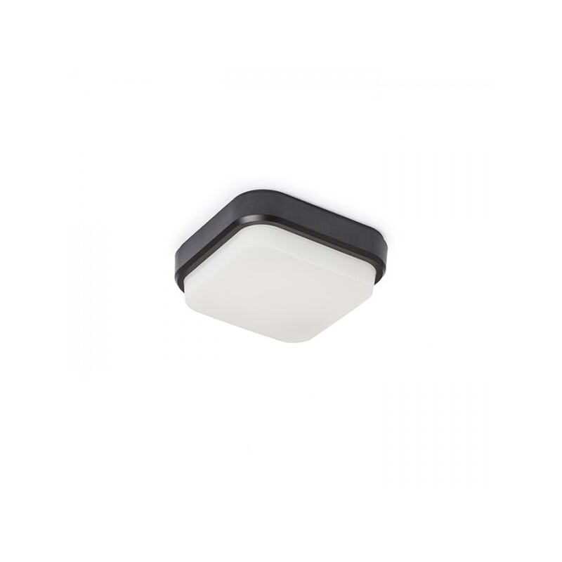 Rendl Light - Deckenleuchte taris sq 17 Applique / Deckenleuchte schwarz Kunststoff 230V led 8W IP54 3000K