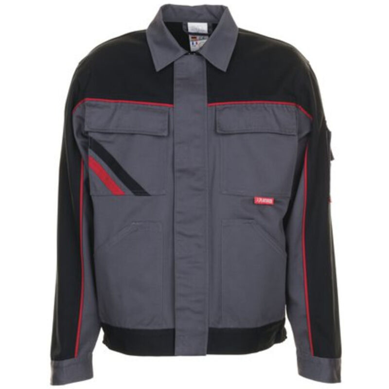 Bundjacke highline 2312 schiefer/schwarz/rot, Gr. 48 - Planam