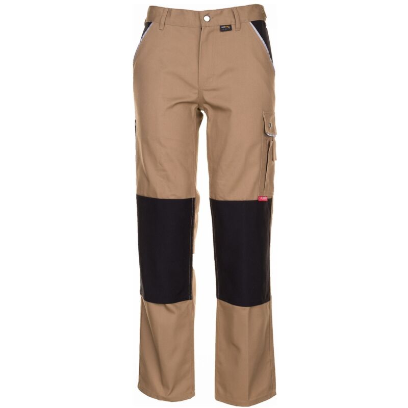 Planam Bundhose Canvas 320 Gr. 42 khaki/schwarz