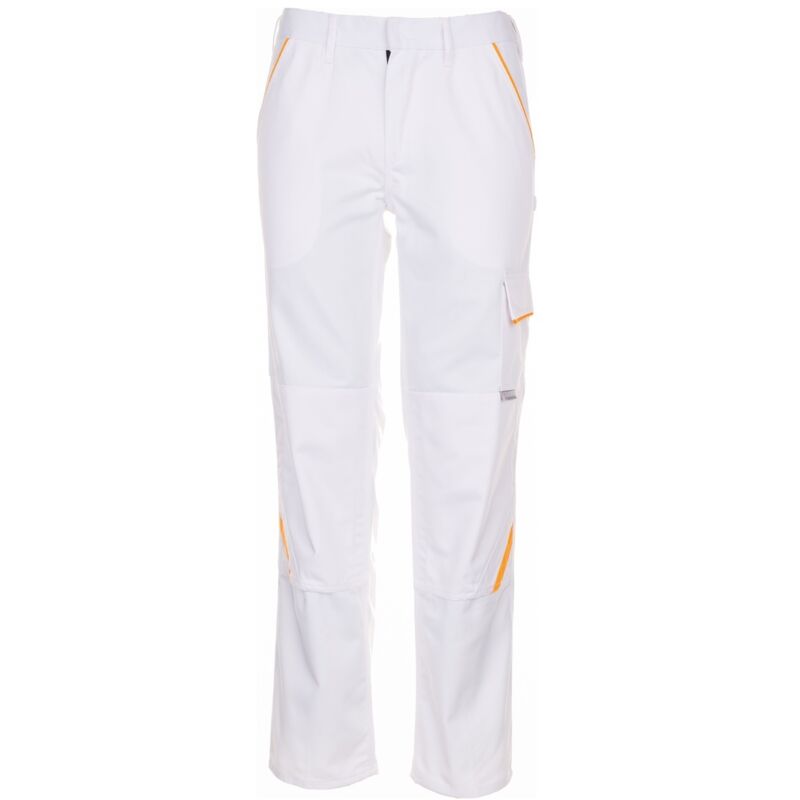 Planam Bundhose Highline Gr. 44 reinweiß/gelb