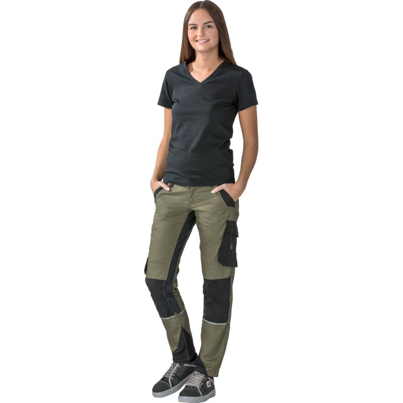 Planam Norit Damen Bundhose oliv/schwarz 54