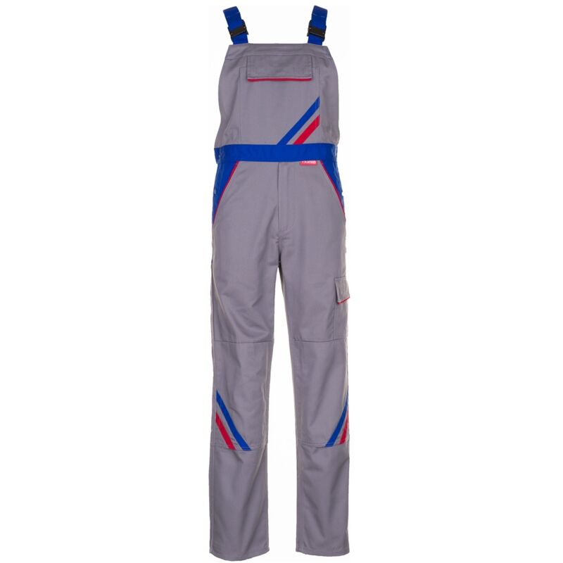 Planam Latzhose Highline Gr. 29 zink/kornblau/rot