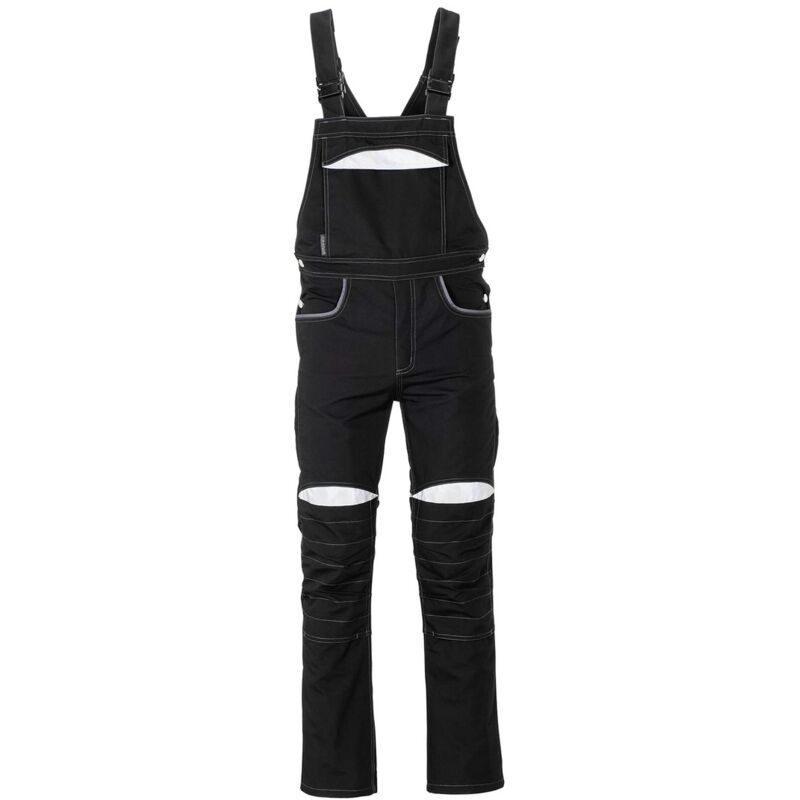 Arbeitshose Latzhose DuraWork schwarz/grau Größe 26