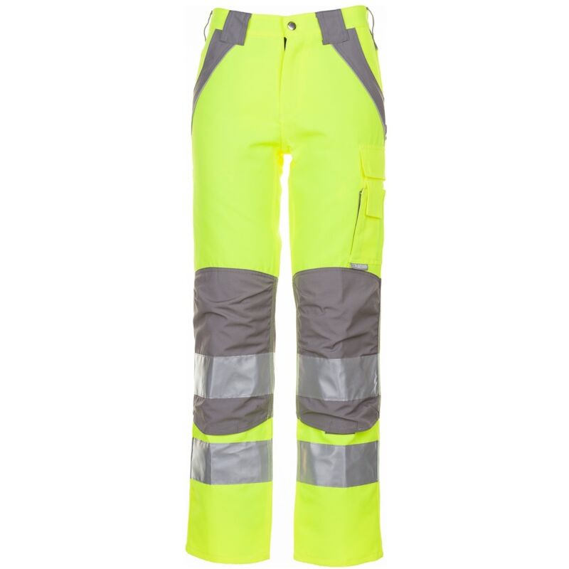 Plaline Warnschutz Bundhose gelb/zink 54 - Planam