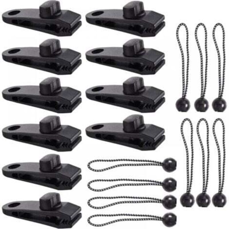 Planenclip Zelt, 20 Stück Planenklemmen, Zeltklemmen, robuste Planenclips, Tarp Clip Markisen, Krokodilmaul-Zeltclips für Zelte, Planen, Markisen,