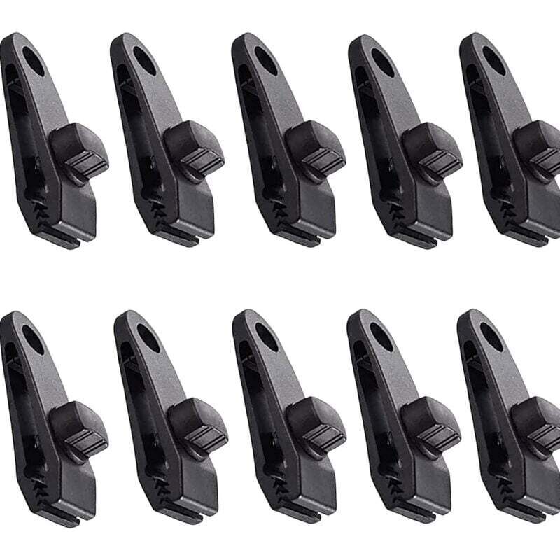 Planenclips, 10 Stück, Zeltclips, Markisen-Klemme, Clip, Markisen für Camping, Baldachin-Klemme, Planenclips, Markisen für Outdoor-Aktivitäten,
