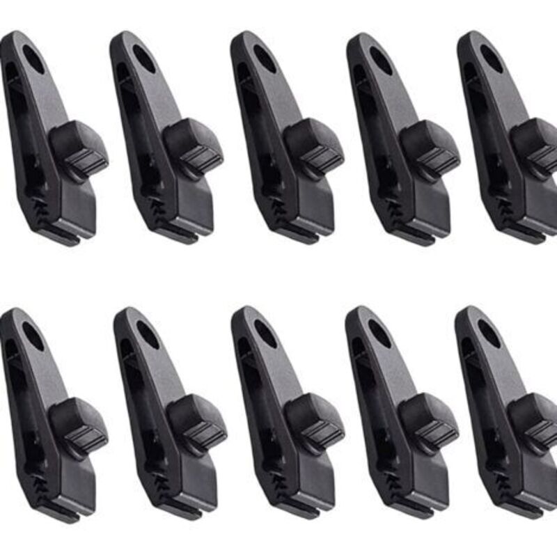Planenclips 10 Stück Zeltclips Planenklemmen Planenclip für Camping-Markisen Planenclips Planen Markisen für Outdoor-Aktivitäten schwarz