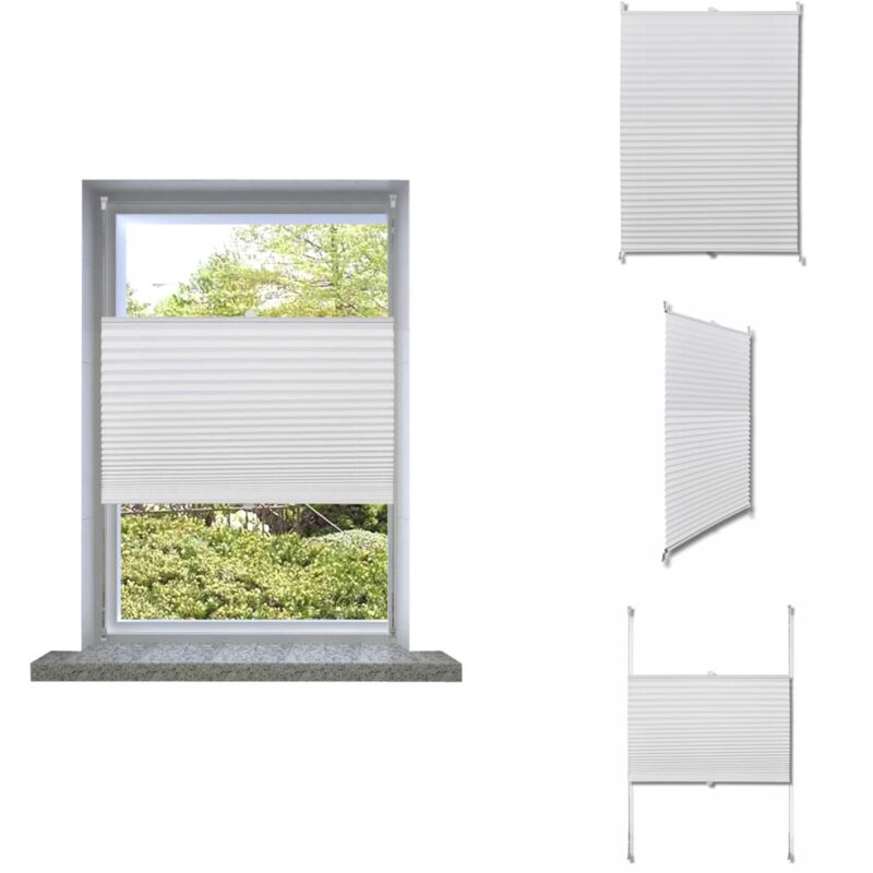 Plissee Faltrollo Rollo Plisseerollo 40x150cm Weiß - Plissee - Faltrollo - Rollladen - Sonnenschutz - Sicht Schutz