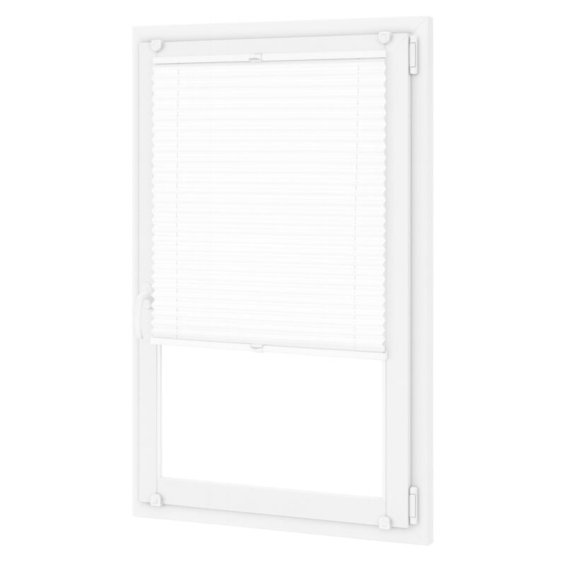 PLISSEE-ROLLO 30x100 cm - PLISA weiß, nicht-invasive Montage, Aluminiumprofile, hohe Qualität PLISSEE-ROLLO 124x100 cm - PLISA weiß, nicht-invasive