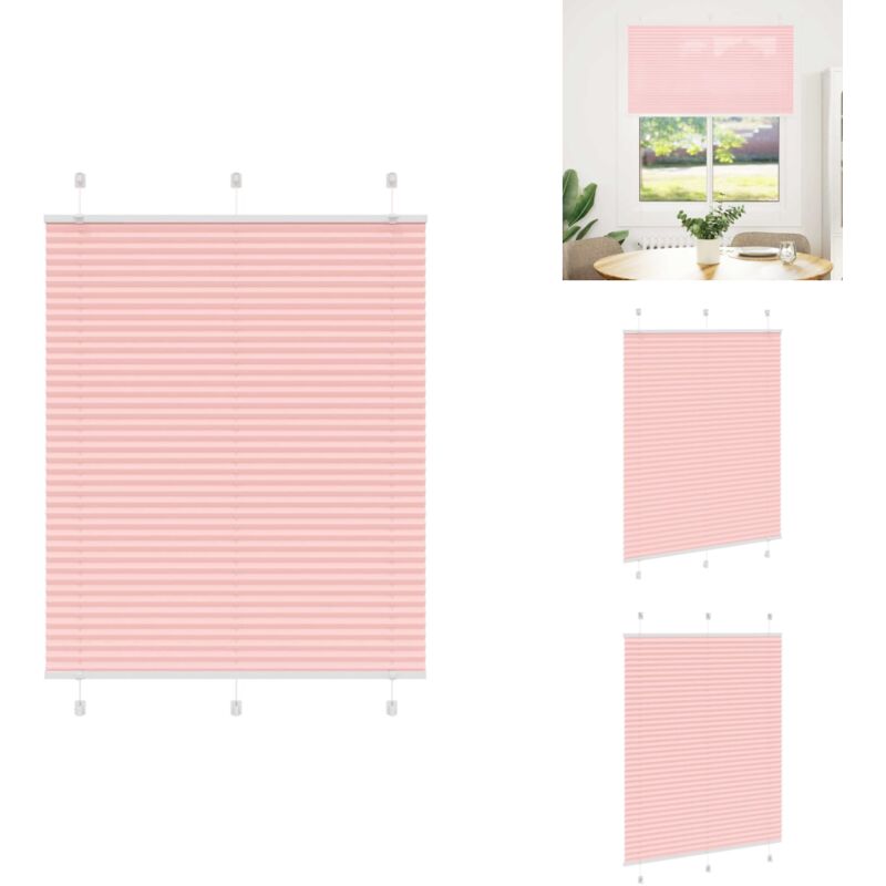 Plissee Rosa 110x150 cm Stoffbreite 109,4 cm Polyester - Plissee - Plissees - Faltrollo - Jalousie